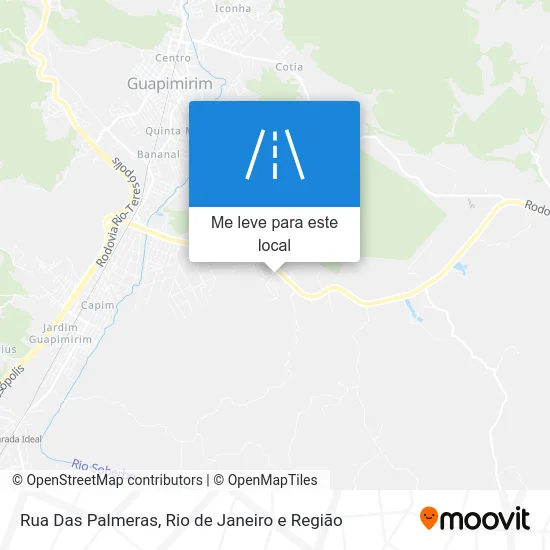Rua Das Palmeras mapa