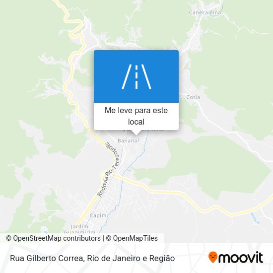 Rua Gilberto Correa mapa