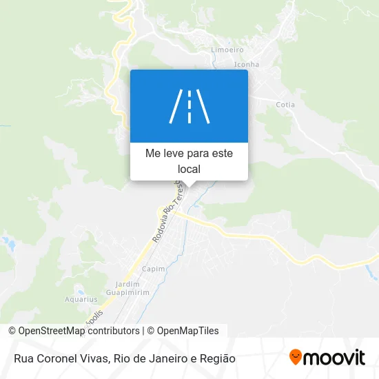 Rua Coronel Vivas mapa
