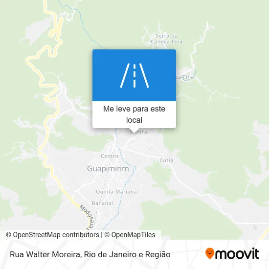 Rua Walter Moreira mapa
