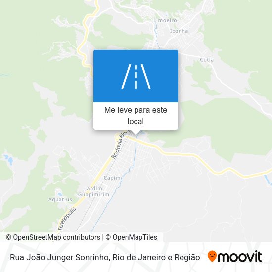 Rua João Junger Sonrinho mapa