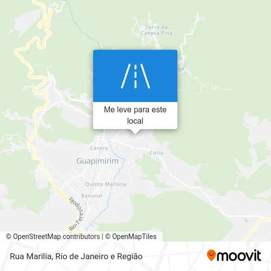 Rua Marilia mapa