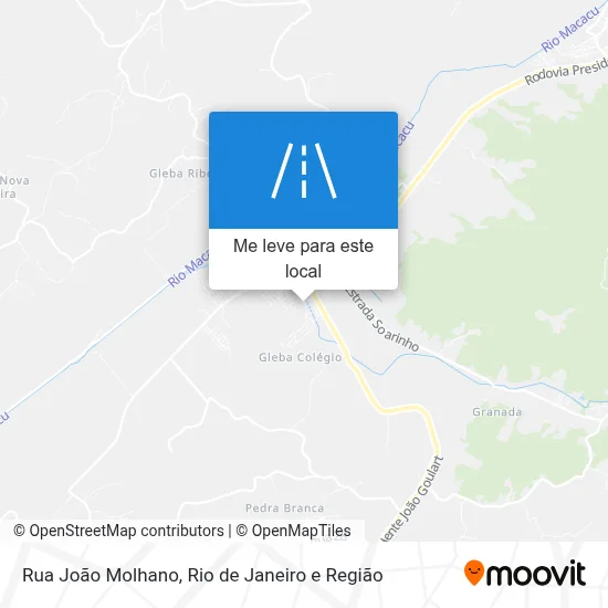 Rua João Molhano mapa