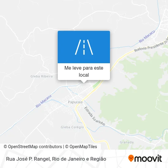 Rua José P. Rangel mapa