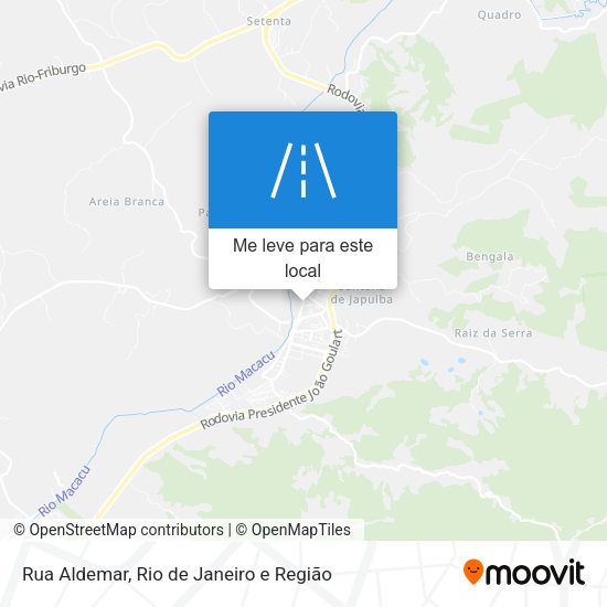 Rua Aldemar mapa