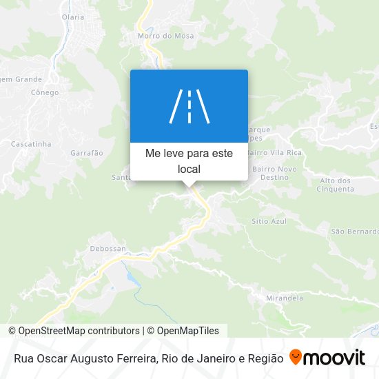 Rua Oscar Augusto Ferreira mapa