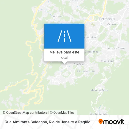 Rua Almirante Saldanha mapa