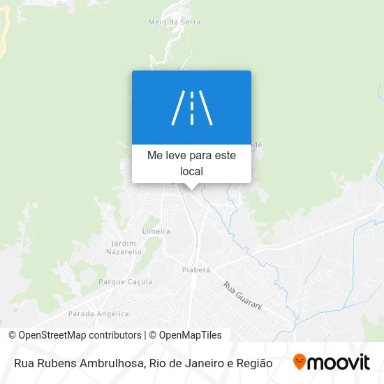 Rua Rubens Ambrulhosa mapa