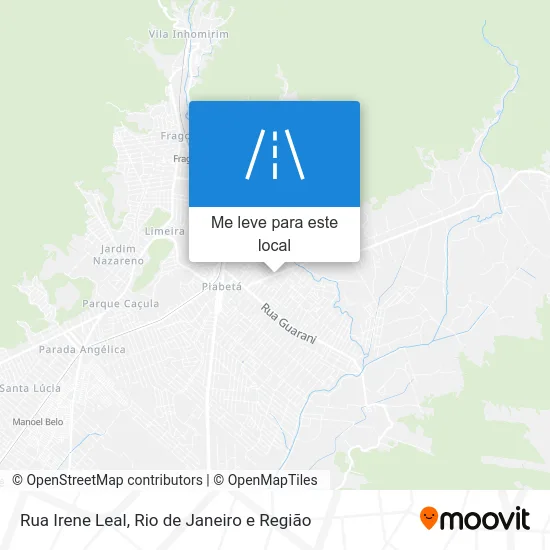 Rua Irene Leal mapa