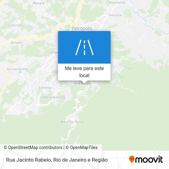Rua Jacinto Rabelo mapa