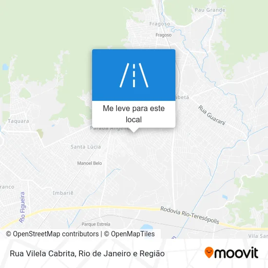 Rua Vilela Cabrita mapa