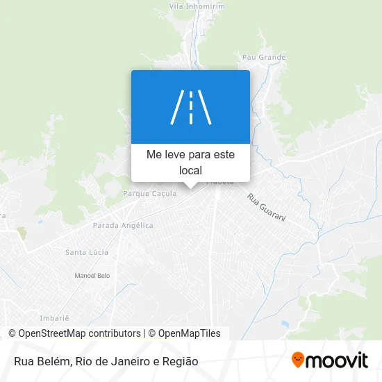 Rua Belém mapa
