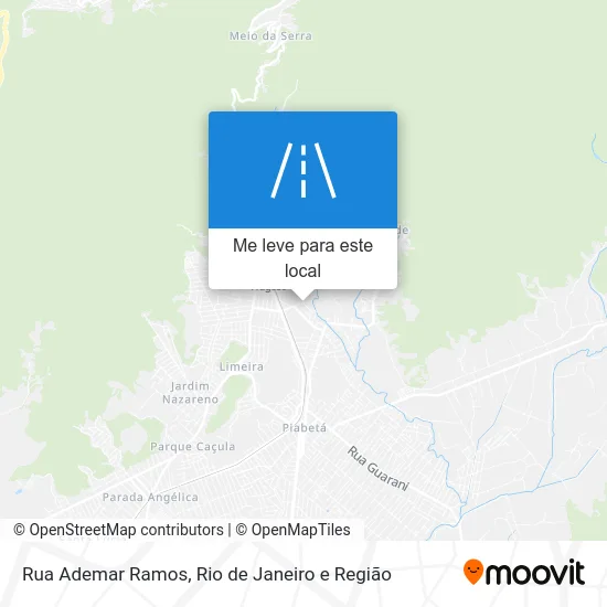 Rua Ademar Ramos mapa