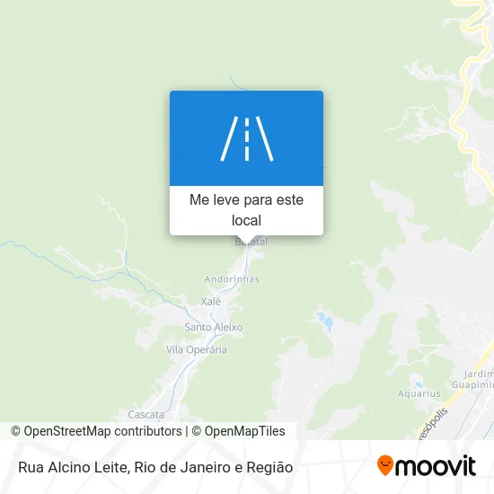 Rua Alcino Leite mapa