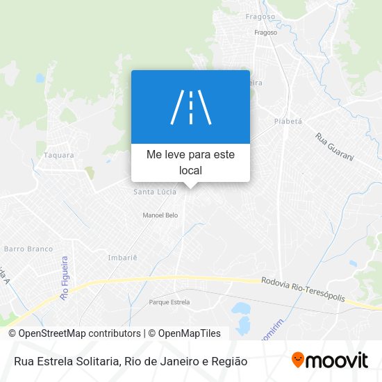 Rua Estrela Solitaria mapa