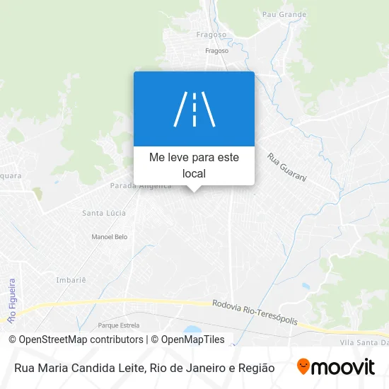 Rua Maria Candida Leite mapa