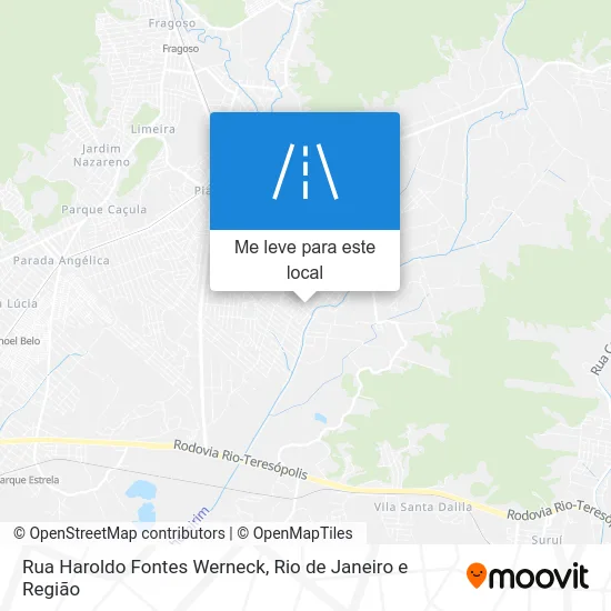 Rua Haroldo Fontes Werneck mapa