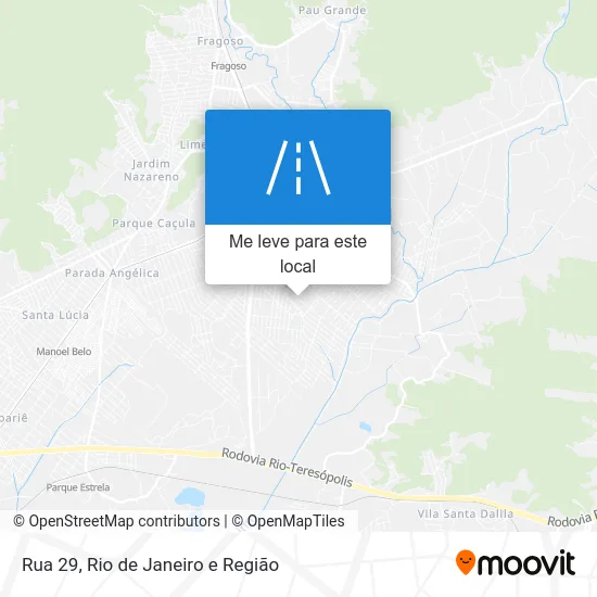 Rua 29 mapa
