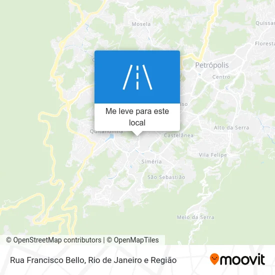 Rua Francisco Bello mapa