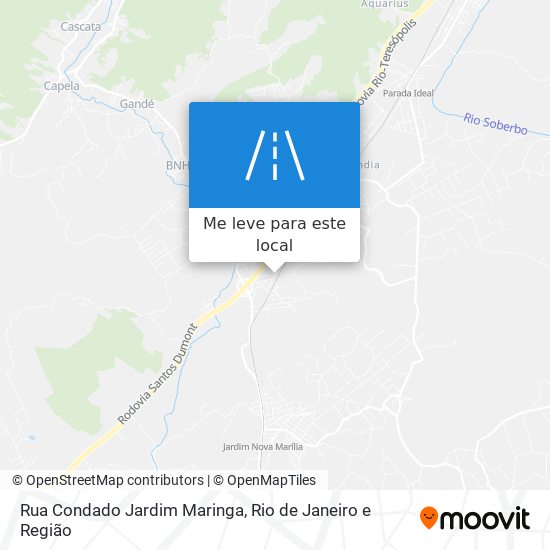 Rua Condado Jardim Maringa mapa