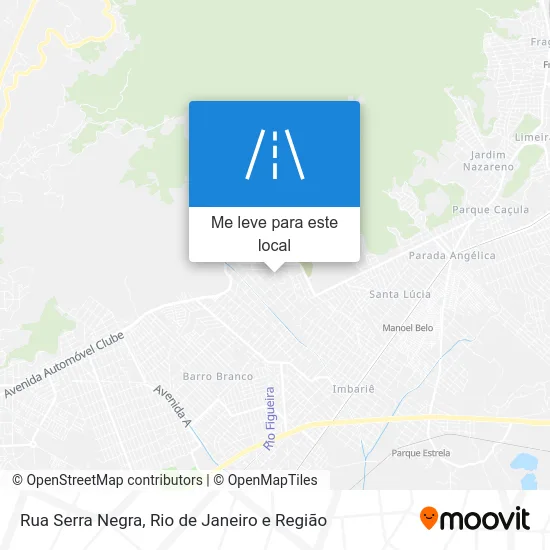 Rua Serra Negra mapa