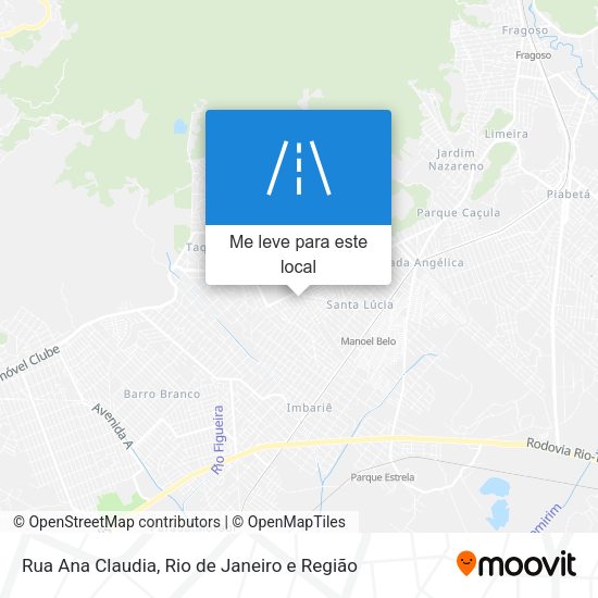 Rua Ana Claudia mapa