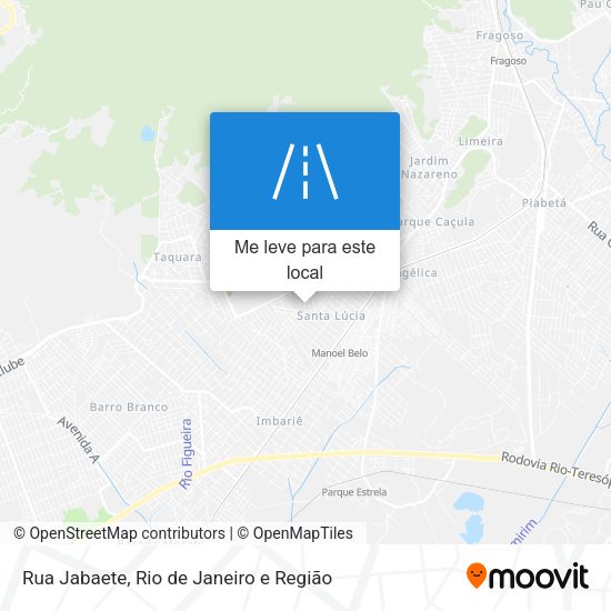 Rua Jabaete mapa