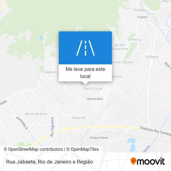 Rua Jabaete mapa