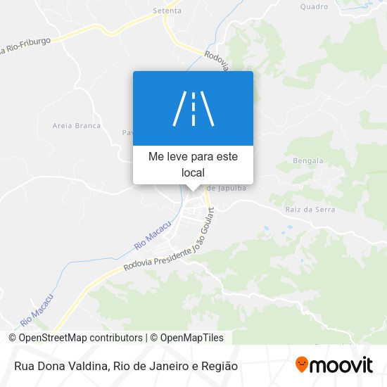 Rua Dona Valdina mapa
