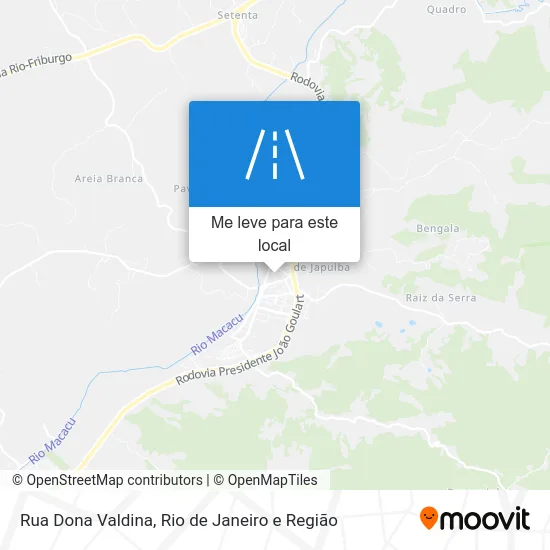 Rua Dona Valdina mapa