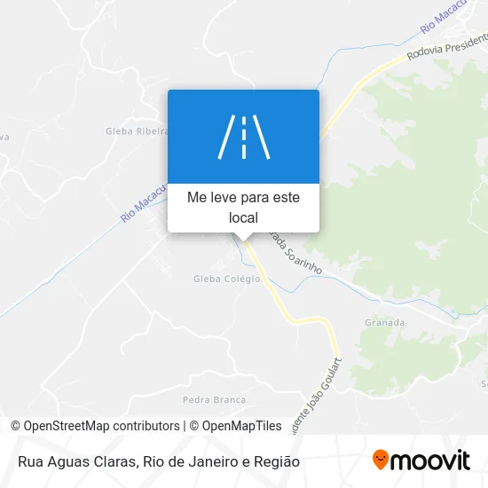 Rua Aguas Claras mapa