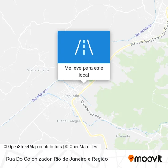 Rua Do Colonizador mapa