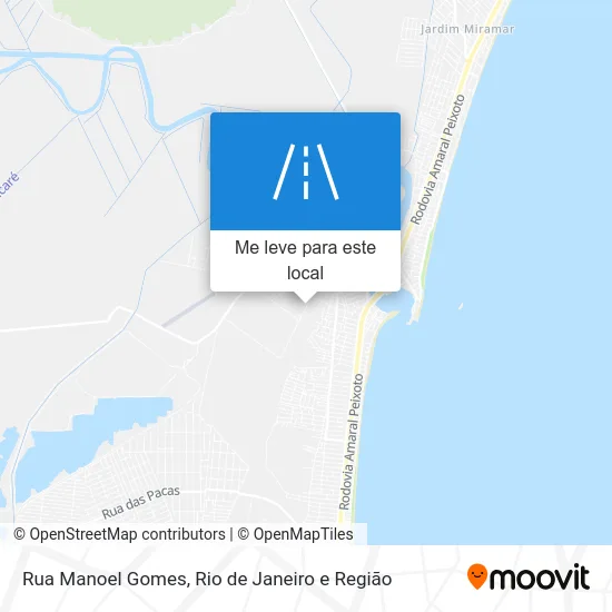 Rua Manoel Gomes mapa