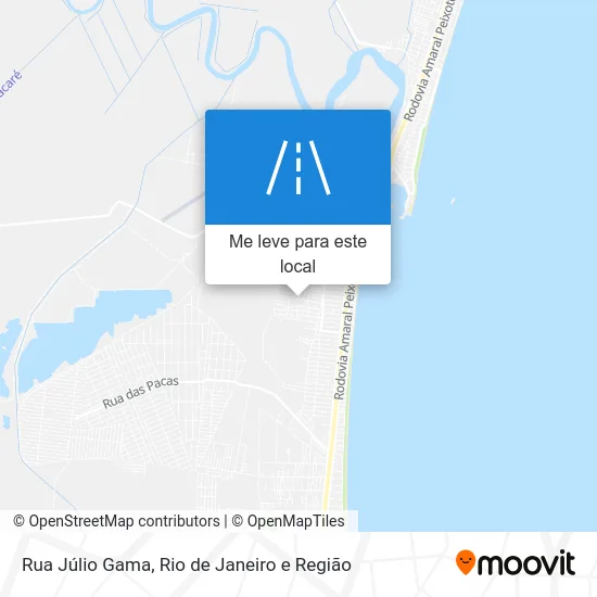 Rua Júlio Gama mapa
