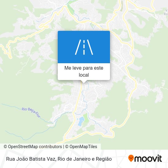 Rua João Batista Vaz mapa