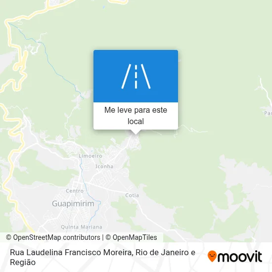 Rua Laudelina Francisco Moreira mapa