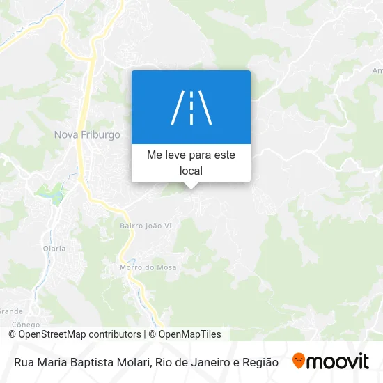 Rua Maria Baptista Molari mapa