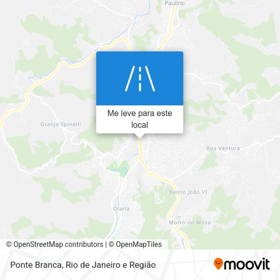 Ponte Branca mapa