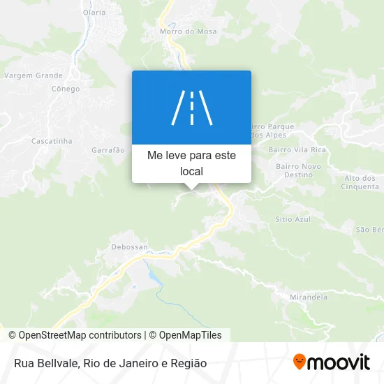 Rua Bellvale mapa