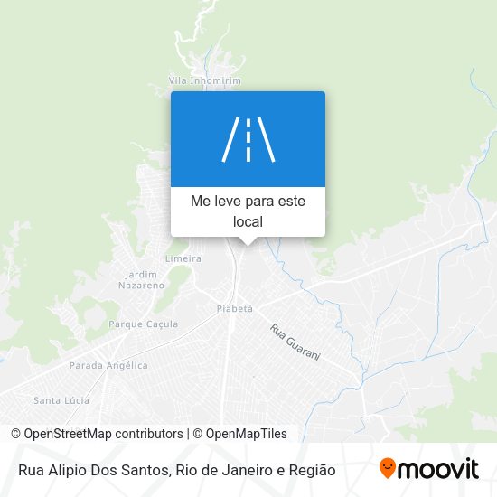 Rua Alipio Dos Santos mapa