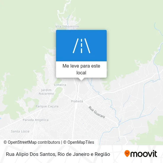 Rua Alipio Dos Santos mapa