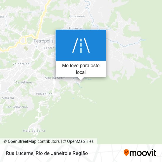 Rua Lucerne mapa