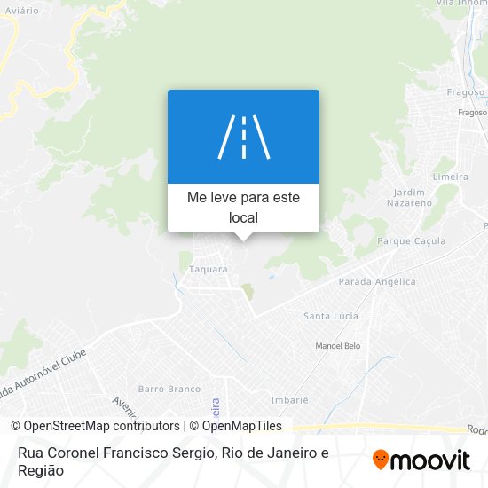 Rua Coronel Francisco Sergio mapa