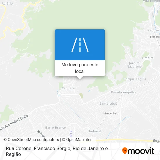 Rua Coronel Francisco Sergio mapa