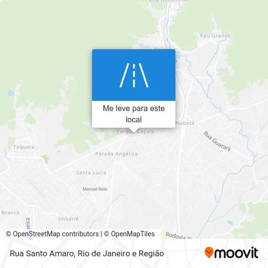 Rua Santo Amaro mapa