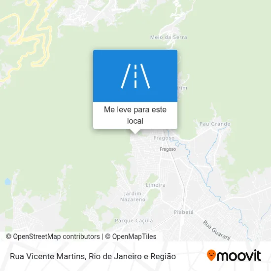 Rua Vicente Martins mapa