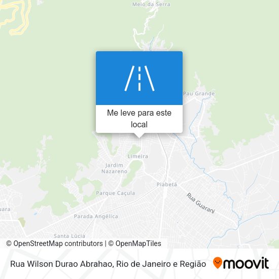 Rua Wilson Durao Abrahao mapa