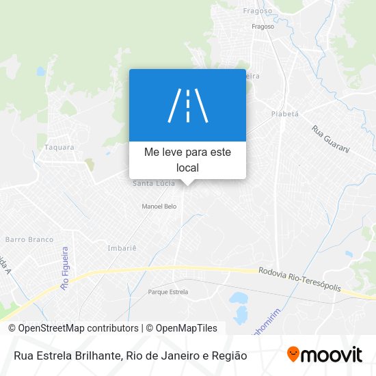 Rua Estrela Brilhante mapa