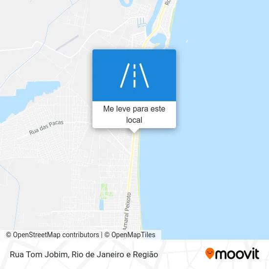 Rua Tom Jobim mapa