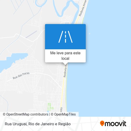 Rua Uruguai mapa